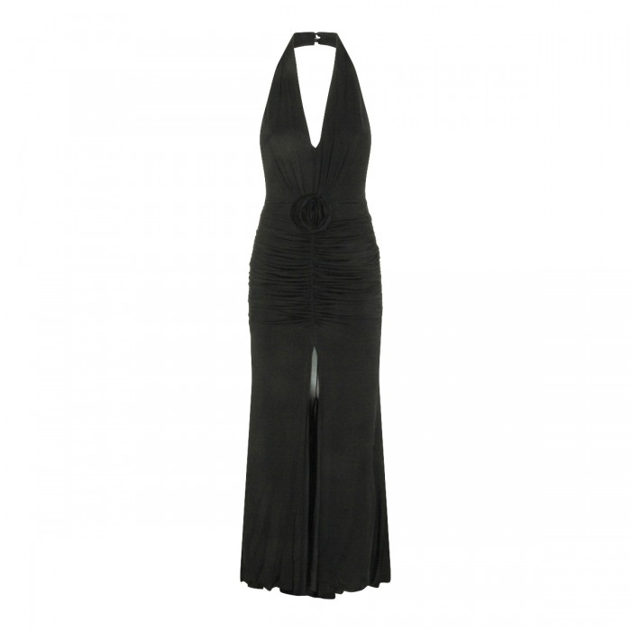 BLACK VISCOSE JUMPSUIT