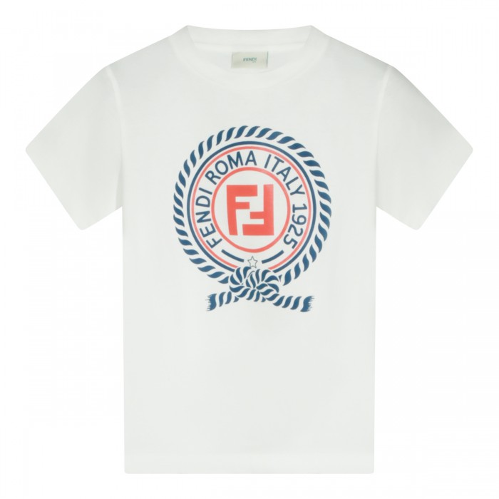 WHITE COTTON T-SHIRT