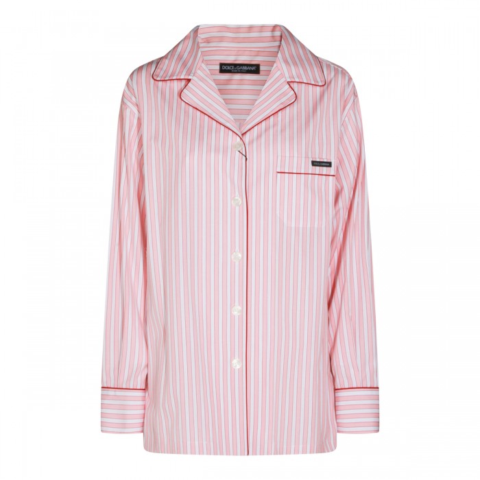 PINK AND RED COTTON SHIRT