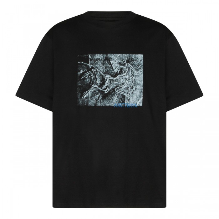 BLACK COTTON T-SHIRT
