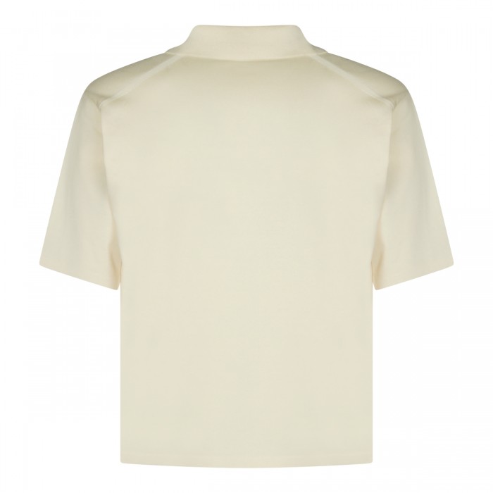 IVORY SILK POLO SHIRT 2