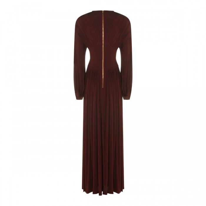 DARK RED MAXI DRESS 2