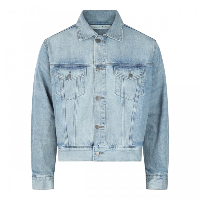 LIGHT BLUE COTTON DENIM JACKET