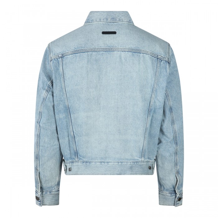 LIGHT BLUE COTTON DENIM JACKET 2