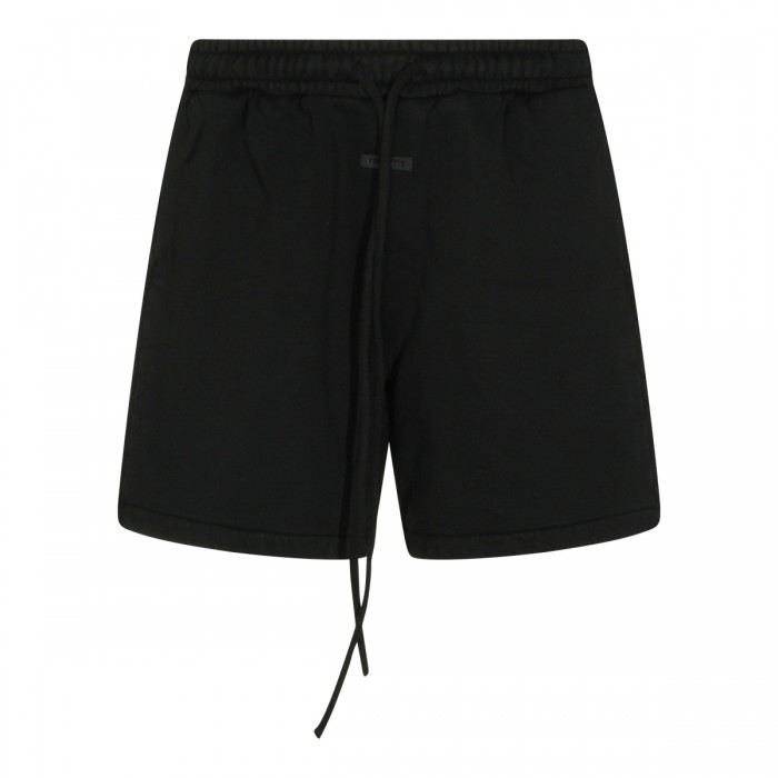BLACK COTTON SHORTS
