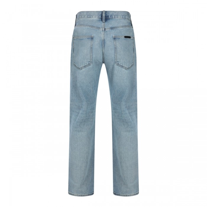 LIGHT BLUE COTTON JEANS 2