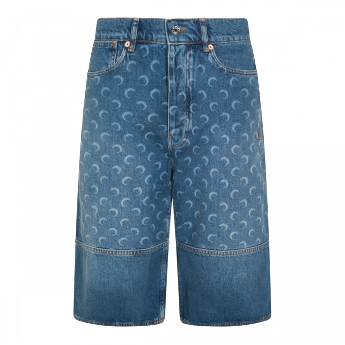 LIGHT BLUE MOON PRINT DENIM...