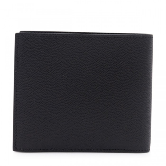 BLACK LEATHER PARIS WALLET 2