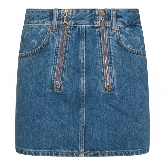 LIGHT BLUE COTTON SKIRT