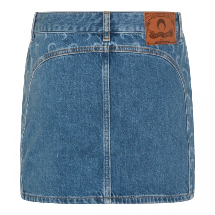 LIGHT BLUE COTTON SKIRT 2