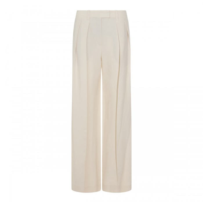 IVORY VISCOSE AND LINEN...