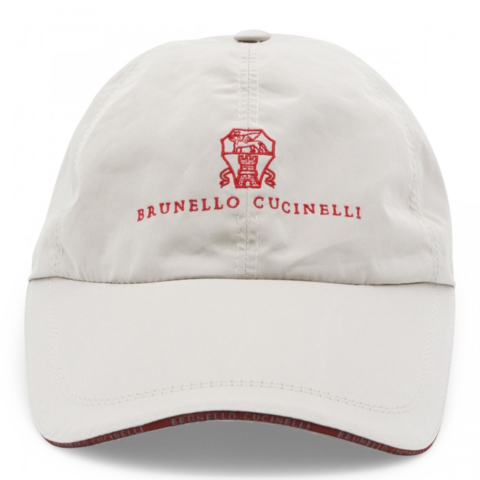 GREY AND RED BASEBALL CAP