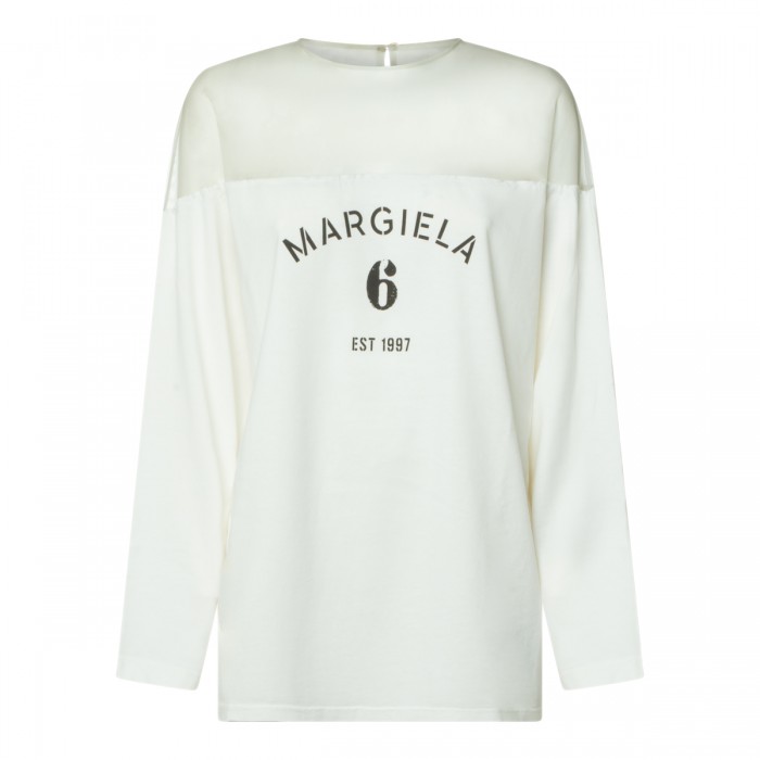 WHITE COTTON T-SHIRT