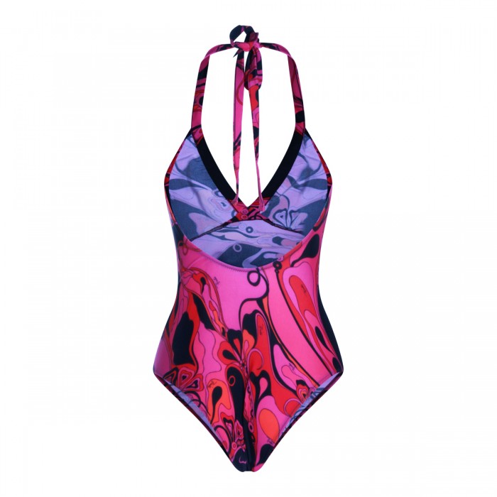 FUCHSIA AND BLACK SWIMSUIT 2