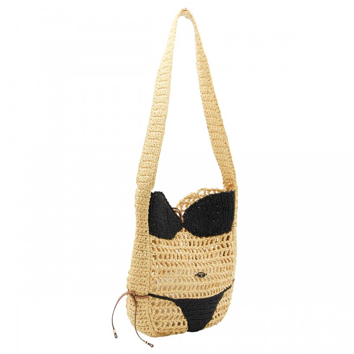 NATURAL AND BLACK RAFFIA... 2