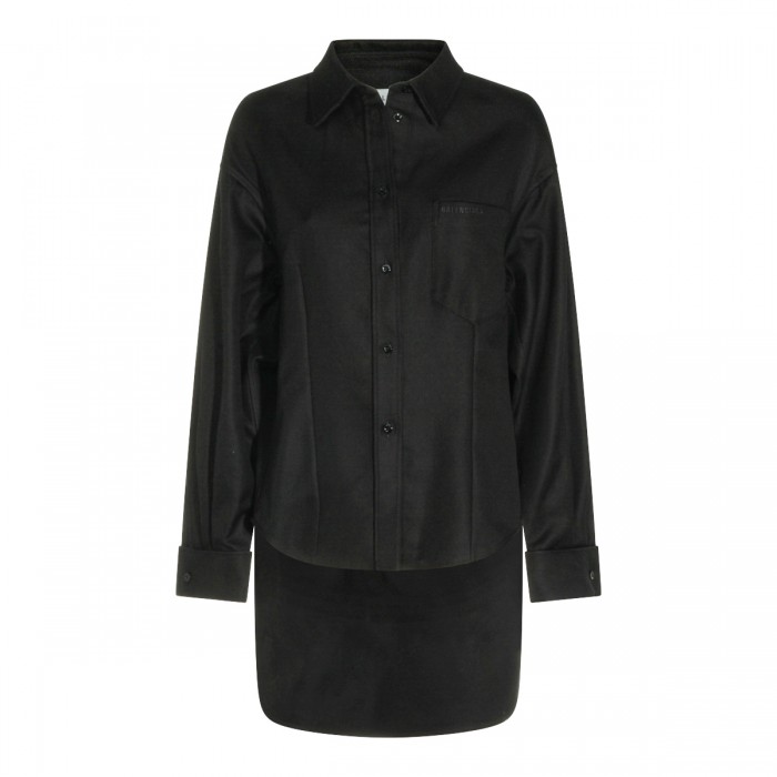 BLACK COTTON SHIRT