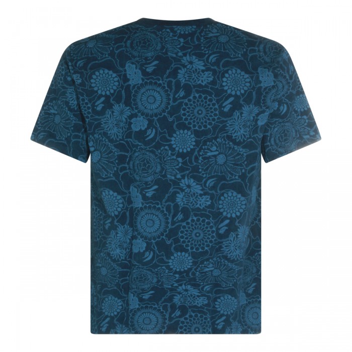 BLUE AND BLACK COTTON T-SHIRT 2