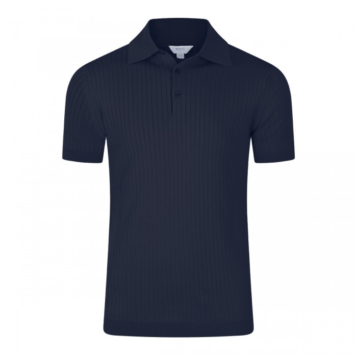 NAVY COTTON POLO SHIRT