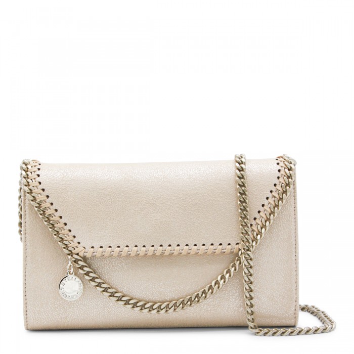 GOLD FAUX LEATHER FALABELLA...