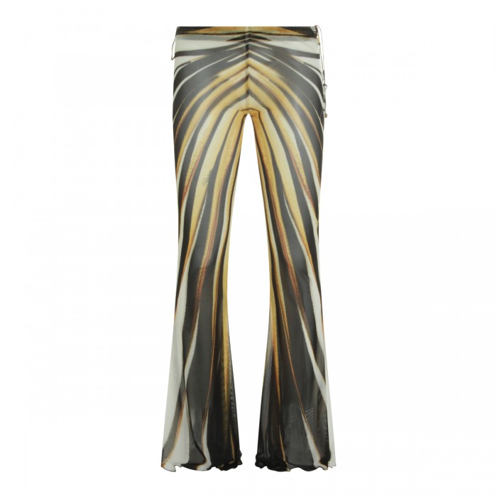 BLACK AND GOLD STRETCH PANTS