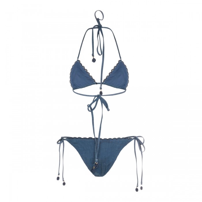 DENIM BOTTOM BIKINI BEACHWEAR 2