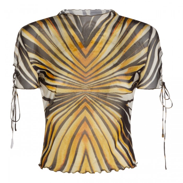 BLACK AND GOLD LACE TOP
