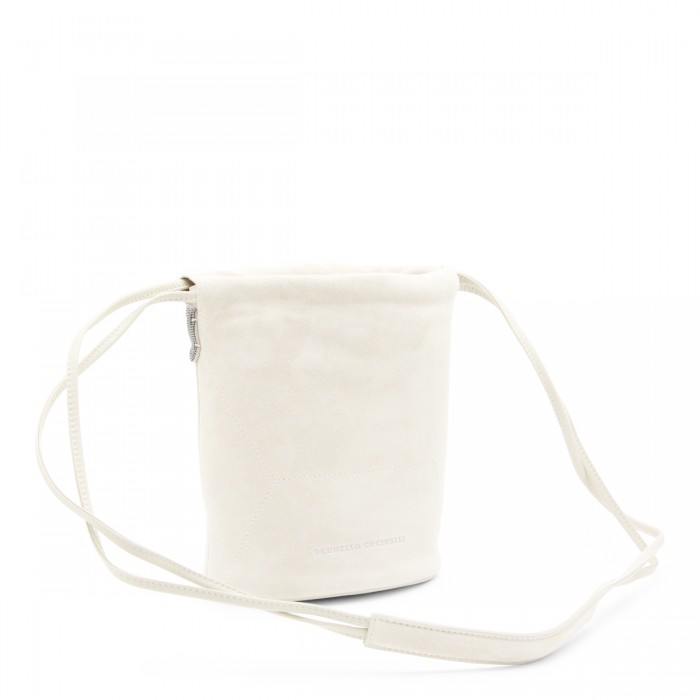 WHITE LEATHER CROSSBODY BAG 2