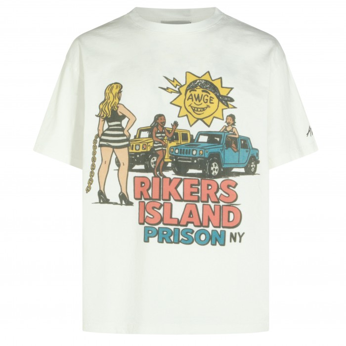 WHITE COTTON T-SHIRT