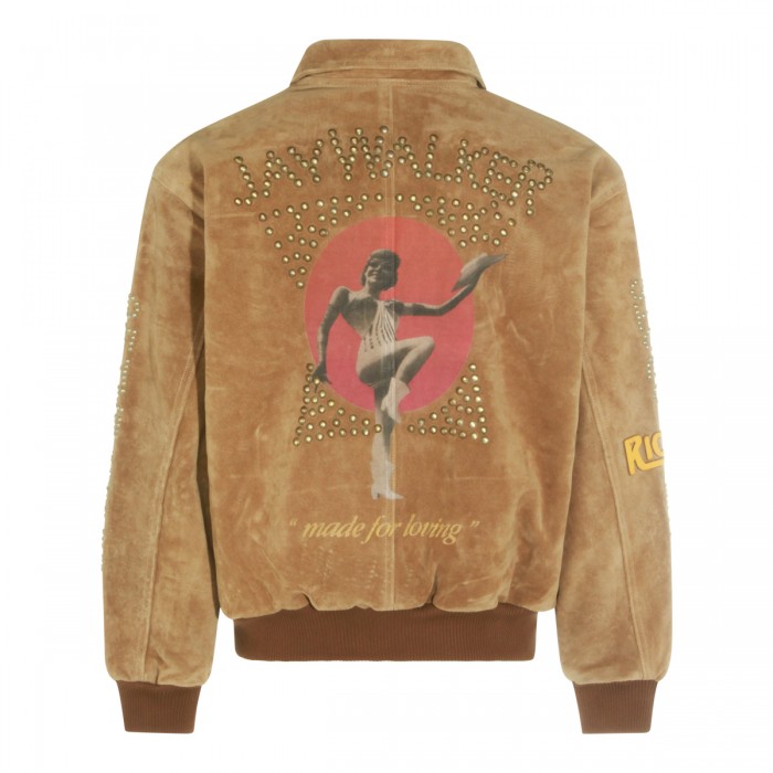 BROWN SUEDE LEATHER JACKET 2