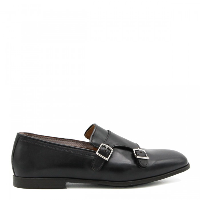 BLACK LEATHER LOAFERS