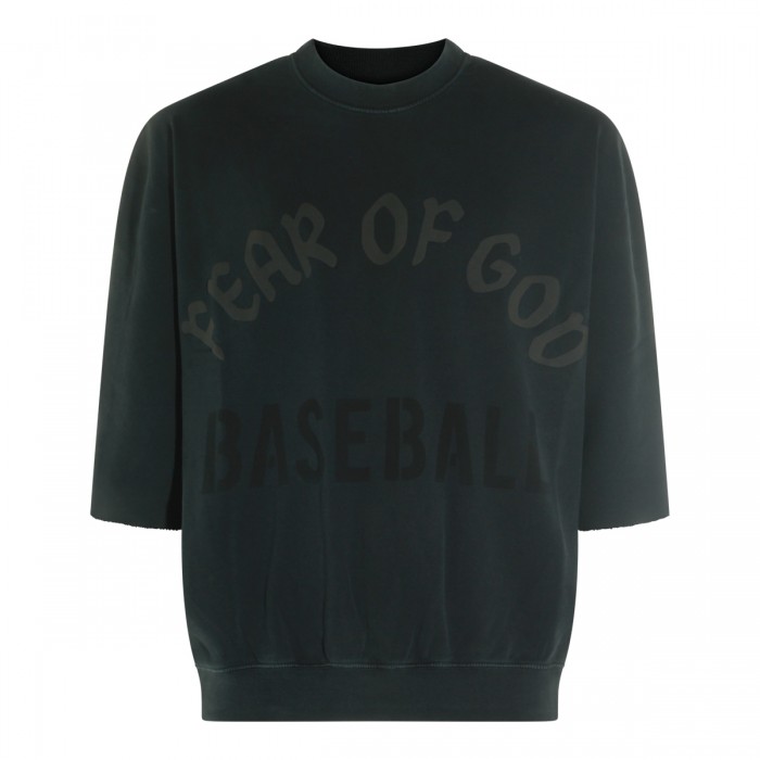 BLACK COTTON T-SHIRT