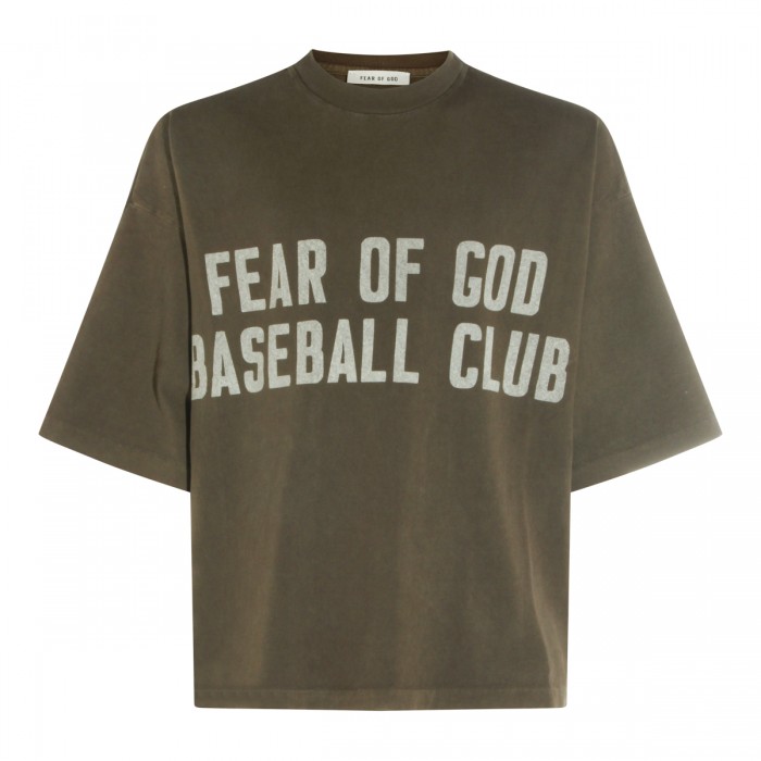 BROWN COTTON T-SHIRT