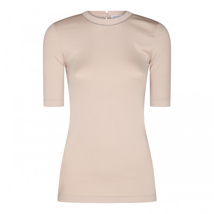 LIGHT BEIGE COTTON KNITWEAR