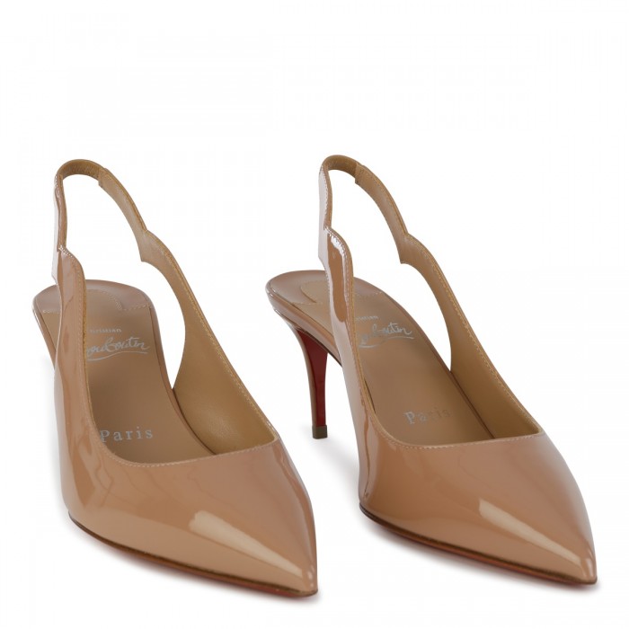 NUDE HOT CHICK SLING PUMPS 2