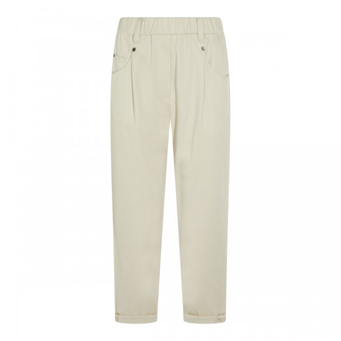MILK COTTON STRETCH PANTS