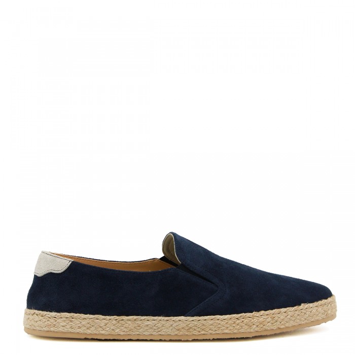 BLUE SUEDE SLIP ON ESPADRILLAS