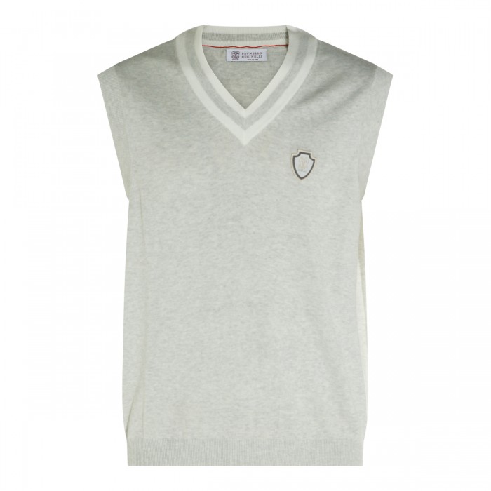 LIGHT GREY COTTON VEST