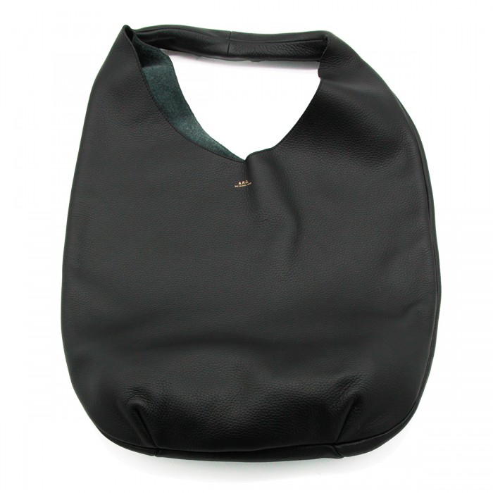 BLACK LEATHER LA NEIGE TOTE