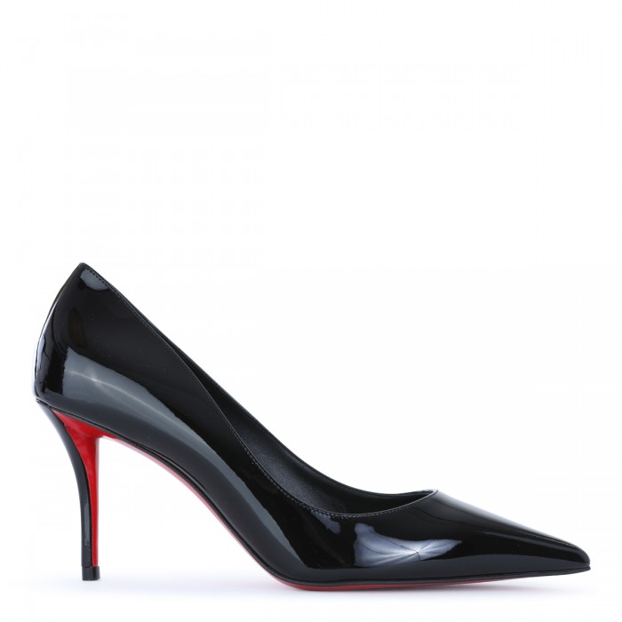 BLACK LEATHER MISS Z 80 PUMPS