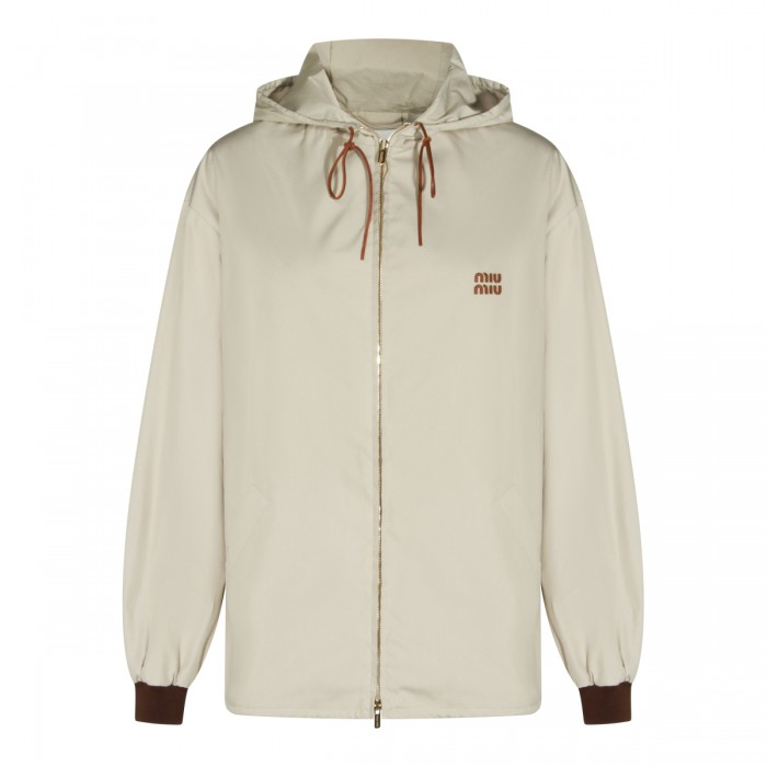 IVORY COTTON BLEND CASUAL...