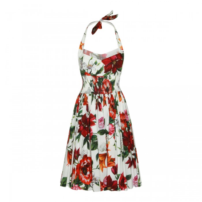FLOWER PRINT COTTON DRESS