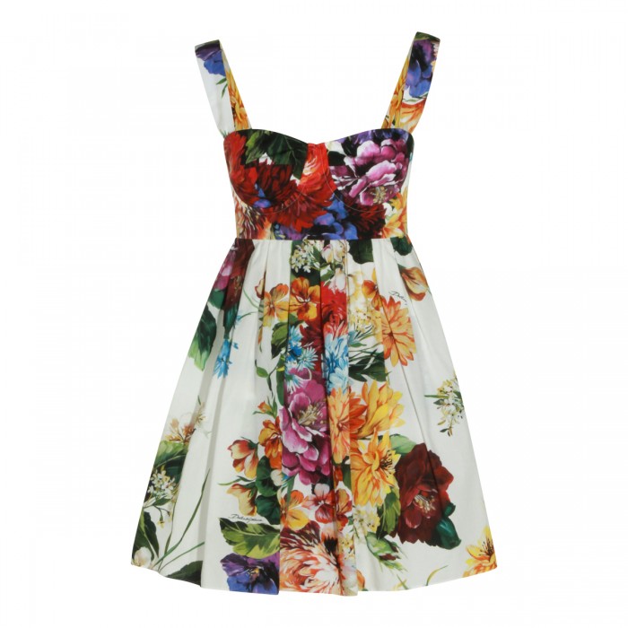 MULTICOLOR COTTON FLORAL DRESS