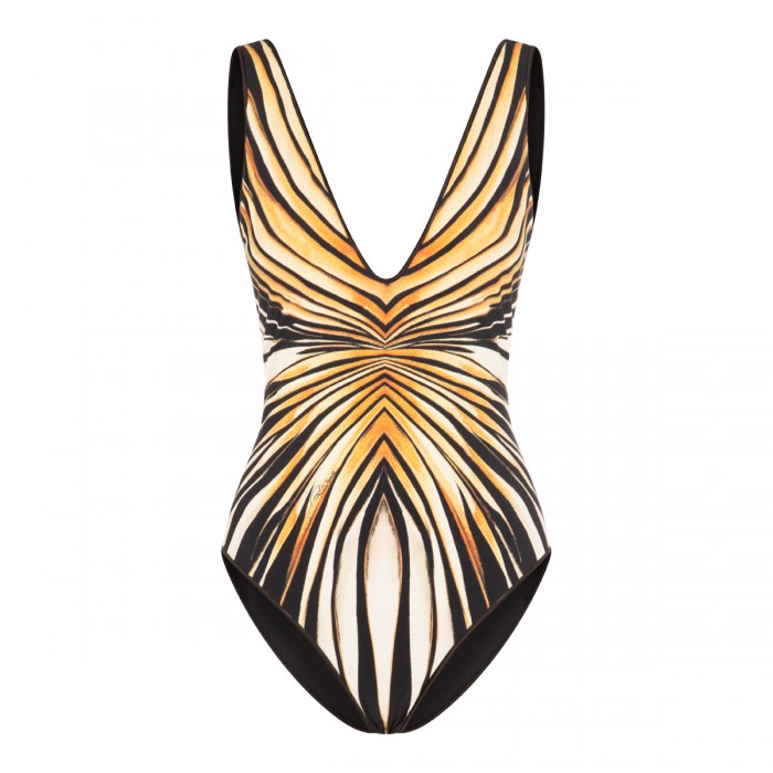 YELLOW AND BLACK BEACHWEAR