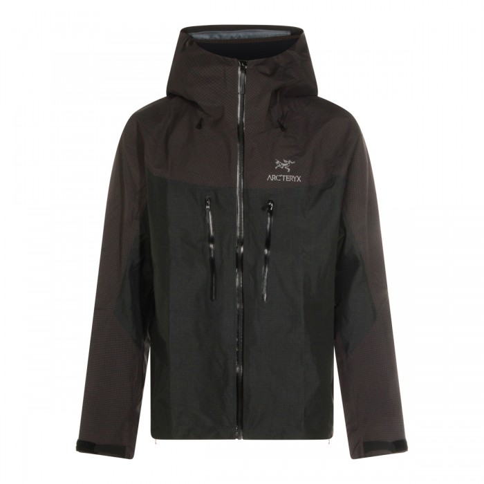 BLACK NYLON CASUAL JACKET