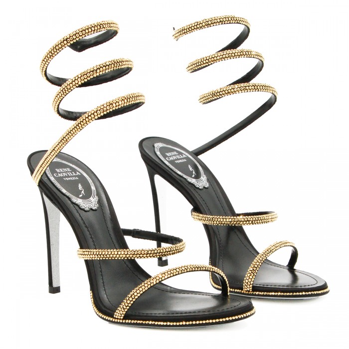 GOLD AND BLACK LEATHER CLEO... 2