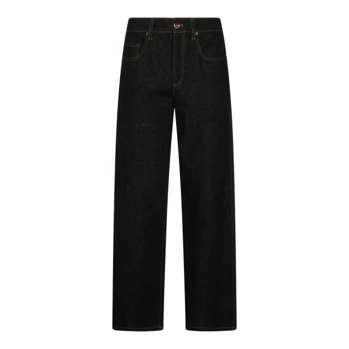 BLACK COTTON JEANS