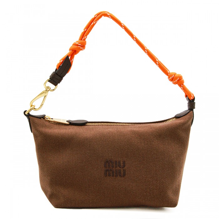 BROWN AND ORANGE COTTON...