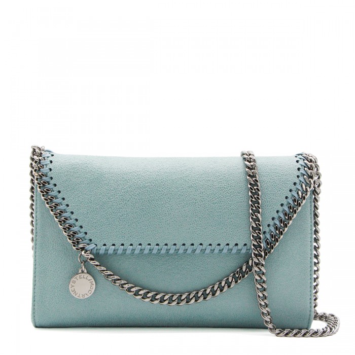 ICE BLUE FAUX LEATHER...