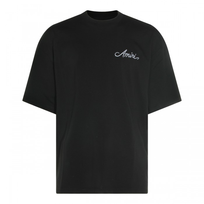 BLACK COTTON T-SHIRT