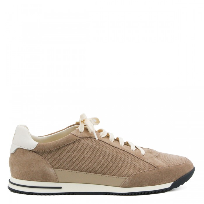 BEIGE LEATHER SNEAKERS